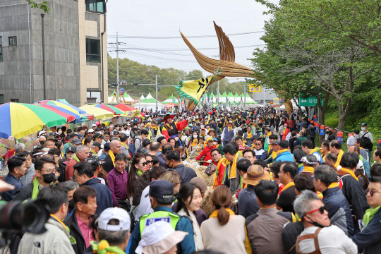 줄나가기에 이어선 하이라이트인 줄다리기 행사가 펼쳐질 예정이다. 사진=당진시 제공