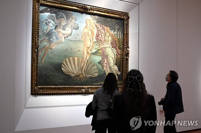 산드로 보티첼리의 작품 '비너스의 탄생' [EPA=연합뉴스 자료사진. 재판매 및 DB 금지]