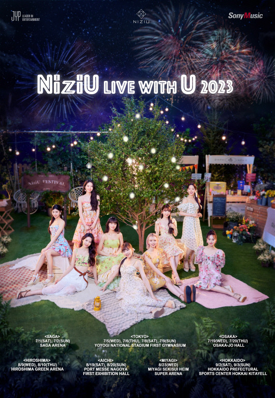 NiziU 두 번째 투어_NiziU Live with U 2023_공식 포스터