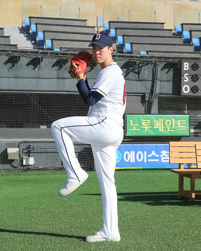 [서울=뉴시스] 프로야구 두산 베어스의 김유성. (사진 = 두산 베어스 제공) *재판매 및 DB 금지