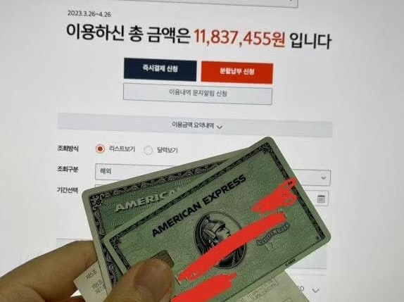 글쓴이는 26일 1183만원의 결제가 무단으로 이뤄졌다고 밝혔다. (사진=온라인 커뮤니티)