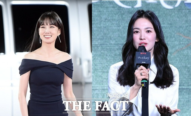 박은빈과 송혜교(왼쪽부터)의 TV 부문 취우수 연기상 대결로 이목을 끌고 있는 '제59회 백상예술대상'이 28일 오후 5시 30분 인천 파라다이스시티에서 열린다. /더팩트 DB