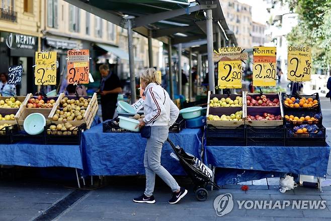 프랑스 니스에 있는 시장 [로이터=연합뉴스 자료사진. 재판매 및 DB 금지]