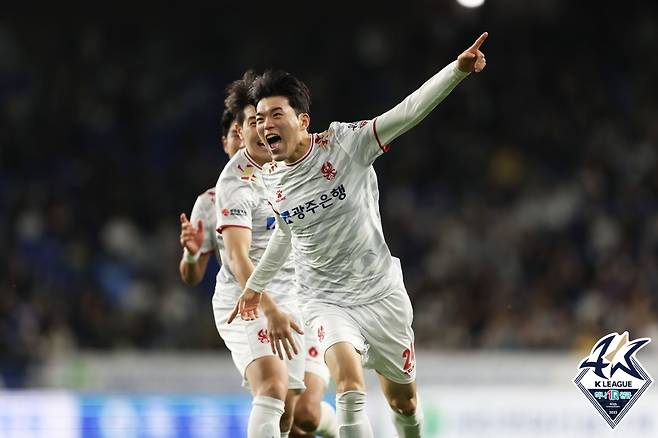 이강현(광주FC). 한국프로축구연맹 제공