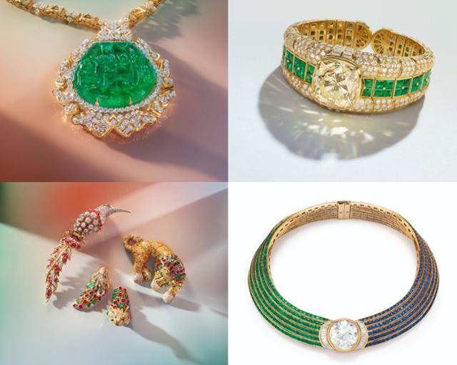 5월 3일 경매에 출품 예정인 하이디 호르텐의 주얼리 컬렉션들. 경매사 '크리스티스' 홈페이지 캡처