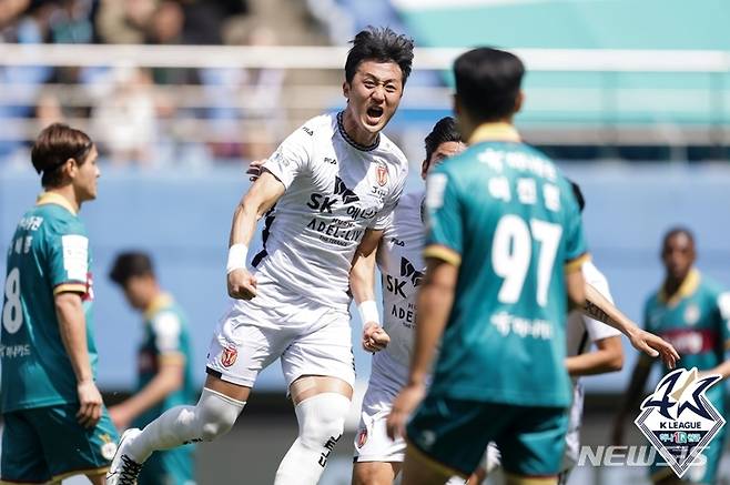 [서울=뉴시스]프로축구 제주 유나이티드 김오규 (사진 = 프로축구연맹 제공)