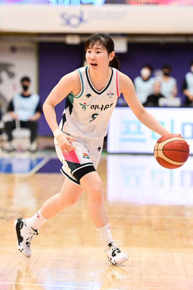 하나원큐 시절 김지영./사진=WKBL