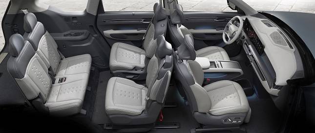 기아 EV9 기본모델 내장 / 사진=기아