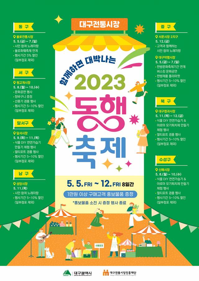 ▲ 대구시 전통시장, 동행축제 포스터 ⓒ 대구시