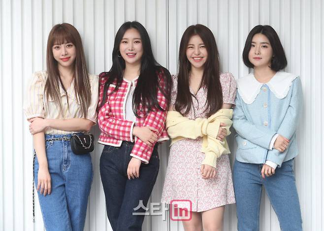 브레이브걸스. 왼쪽부터 은지, 민영, 유정, 유나(사진=이데일리DB)