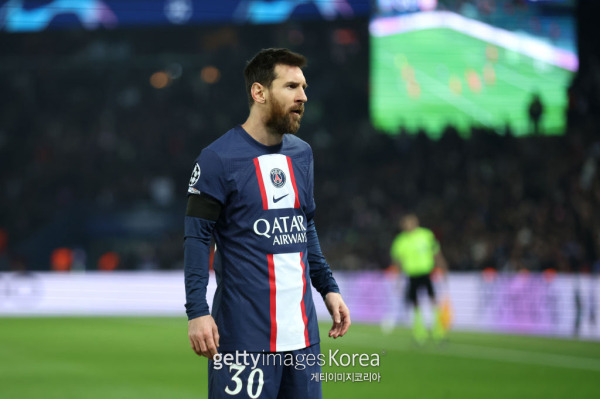 파리생제르맹(PSG) 리오넬 메시의 모습. 사진=게티이미지