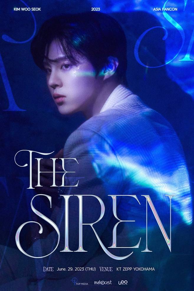 ‘KIM WOO SEOK ASIA FANCON 2023 in JAPAN : [THE SIREN]’ 포스터. 티오피미디어