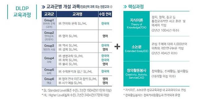 IB 디플로마 프로그램 교육과정