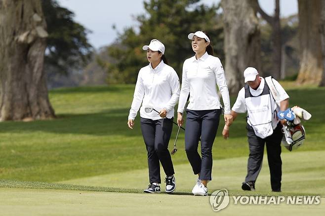 최혜진과 전인지 [게티이미지/AFP=연합뉴스]