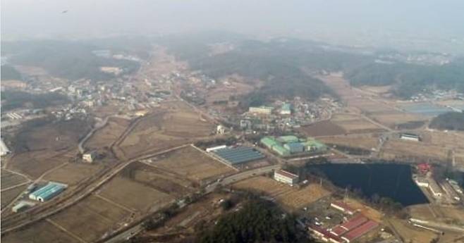 용인 반도체 클러스터가 들어설 경기 용인 원삼면[연합]