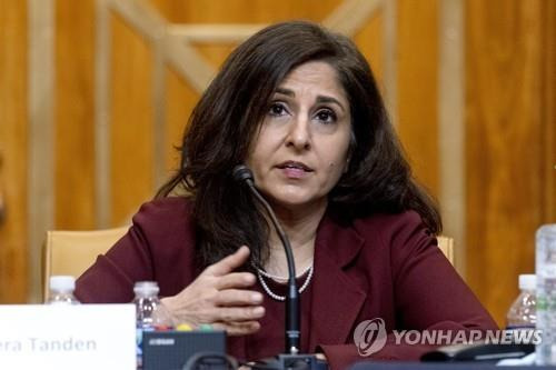 니라 탠든 백악관 신임 국내정책위원장 [AP 연합뉴스 자료사진. 재판매 및 DB 금지]