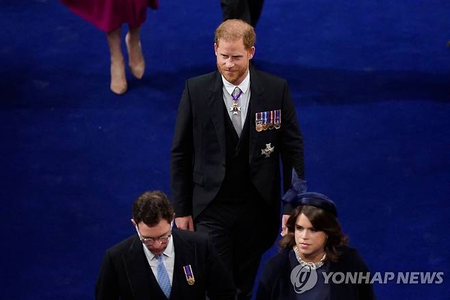 대관식의 해리 왕자 [AFP 연합뉴스 자료사진. 재판매 및 DB 금지]