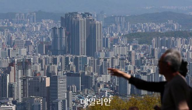 서울 중구 남산에서 바라본 서울 아파트 단지 모습.ⓒ뉴시스