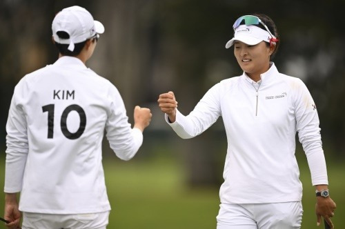 일본전에서 좋은 경기력을 보여준 고진영과 김효주. [사진=LPGA]