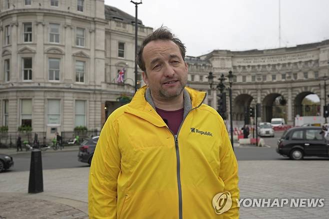 영국 반 군주제 단체 리퍼블릭 대표 [AP 연합뉴스 자료사진. 재판매 및 DB 금지]