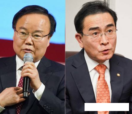 국민의힘 김재원, 태영호 최고위원.   쿠키뉴스DB