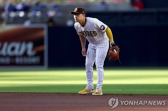 2루에서 수비 중인 김하성 [AFP/게티이미지=연합뉴스]