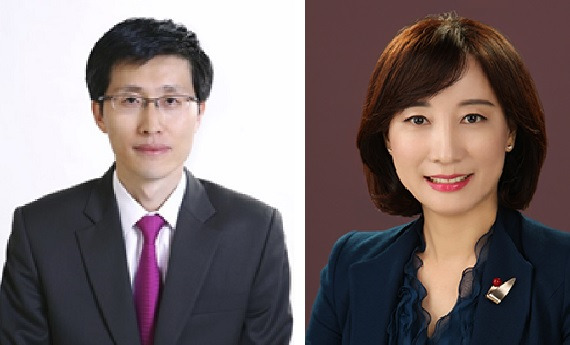 이경구 하나은행 압구정PB센터 지점장(왼쪽)과 박영란 하나은행 압구정PB센터 부장