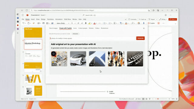 파워포인트 코파일럿 이미지 생성 기능