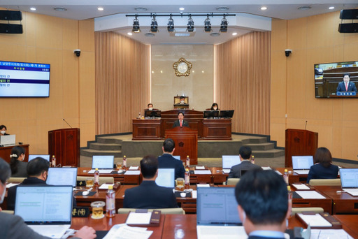 지난 1월 주 시장이 시의화에서 시민 의견 반영 강화 등 시정운영 방향을 제시했다. 남양주시 제공