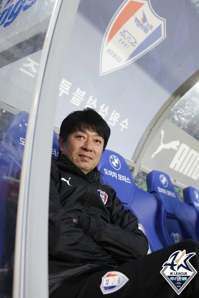 [서울=뉴시스]프로축구 수원 삼성 김병수 감독. (사진=프로축구연맹 제공)