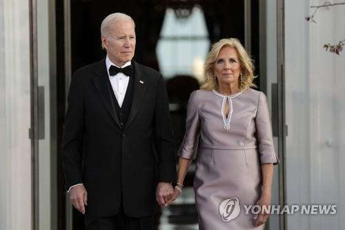 조 바이든 미국 대통령 부부 [AP 연합뉴스 자료사진. 재판매 및 DB 금지]