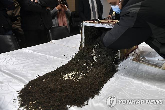 레바논에서 적발된 마약 캡타곤 [EPA 연합뉴스 자료사진. 재판매 및 DB 금지]