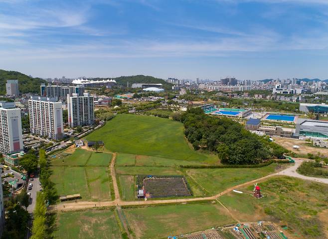 연수구 선학 어반 포레스트 예정 부지. /연수구