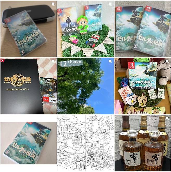 12일 인스타그램에 '젤다 휴가'를 검색한 결과 갈무리. (출처 : 인스타그램)