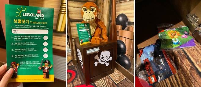 레고랜드 호텔에는 객실마다 보물이 숨겨져 있다. 간단한 퀴즈를 풀면 좌물쇠 비밀먼호를 알 수 있다. / 사진=홍지연 여행+ 기자