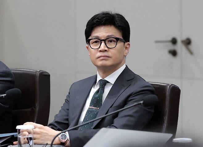 한동훈 법무부 장관이 28일 서울 용산 대통령실 청사에서 열린 국무회의에 참석하고 있다. [사진출처 = 연합뉴스]