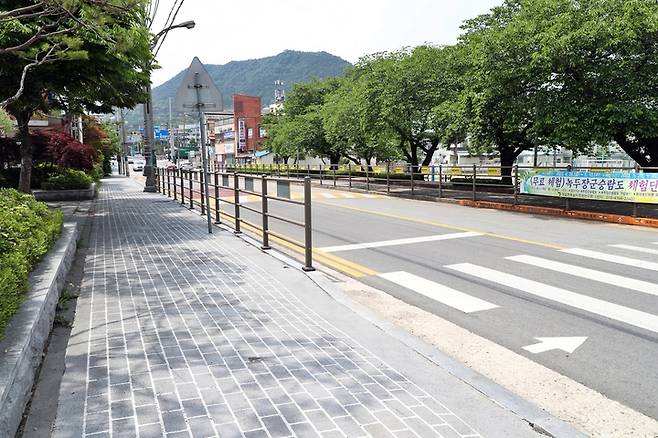 정읍 동신초등학교 앞 보행자 도로. *재판매 및 DB 금지