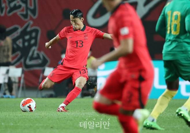 대한민국 축구 국가대표 손준호 선수 ⓒ데일리안 김민호 기자