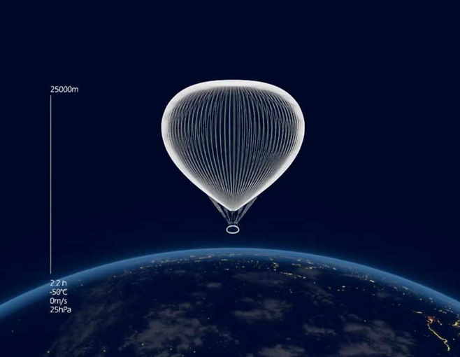 최고 고도에 도달한 우주 비행 풍선 셀레스트 / 사진=제팔토 공식 홈페이지 캡쳐