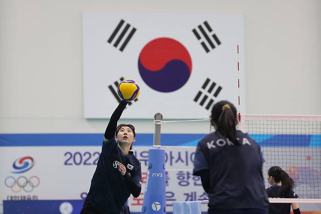 여자배구대표팀 주장 박정아. 진천 | 연합뉴스