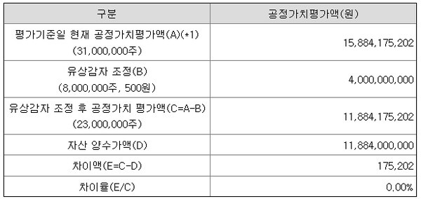 (사진=네오펙트의 나이츠브릿지 인수 공시 상 외부평가기관의 의견서.)