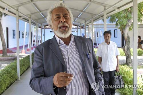 차기 총리로 유력시되는 사나나 구스마오 전 대통령
[AP 연합뉴스 자료사진. 재판매 및 DB 금지]