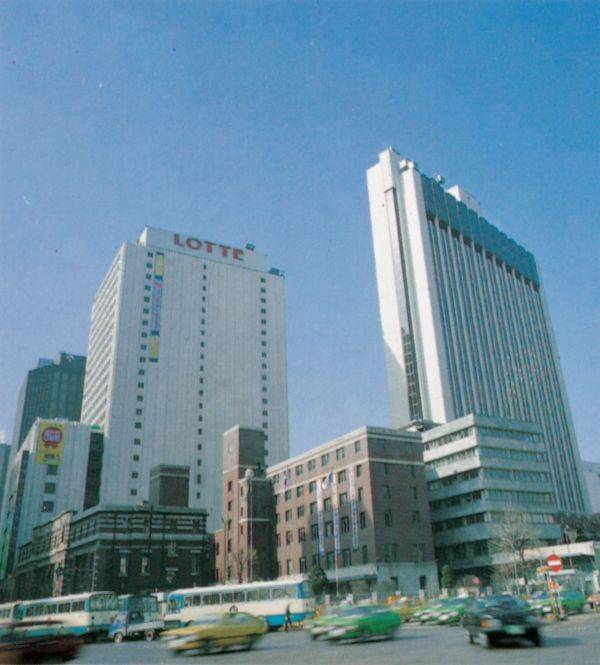 1979년 개관 당시 롯데호텔 서울 전경[사진제공=호텔롯데].