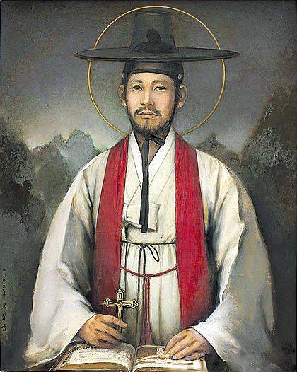 고(故) 문학진 화백이 그린 김대건 신부의 초상화. /한국천주교주교회의