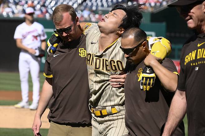 ▲ 김하성(가운데) ⓒ 연합뉴스/AP통신