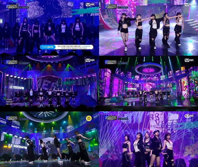 "내 심장이 뛰네" 르세라핌, '이프푸'로 찢은 '엠카'