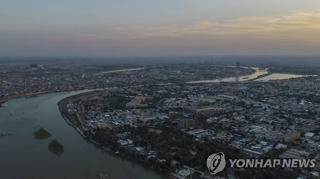 해질 무렵의 바그다드 풍경 [AP=연합뉴스 자료사진]