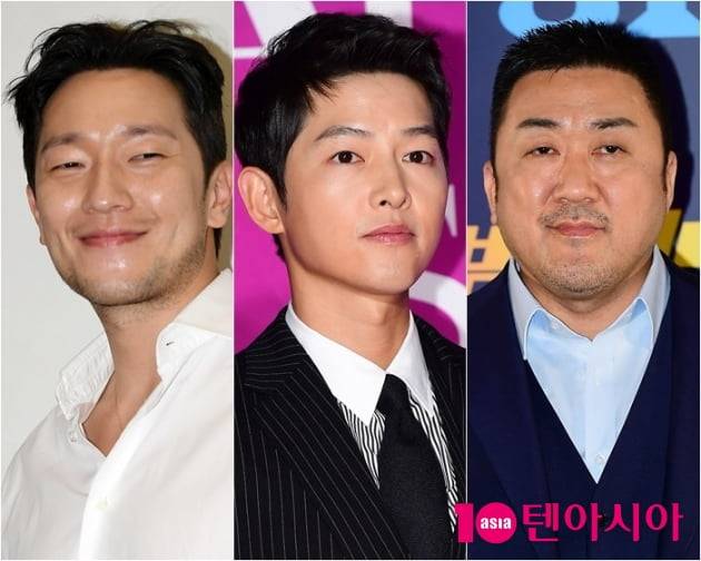 배우 손석구-송중기-마동석/사진 = 텐아시아 사진DB