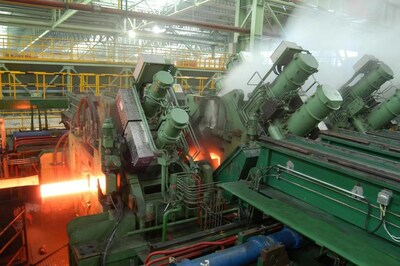 Photo shows a production site of Hengyang Valin Steel Tube Co., Ltd. (PRNewsfoto/Xinhua Silk Road)