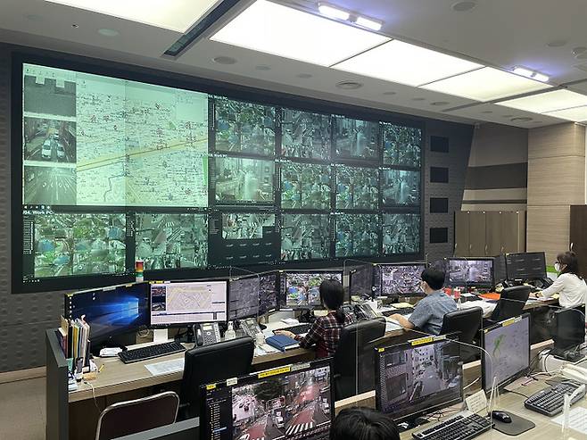 관악구 CCTV 통합관제센터 모습. 서울시 제공